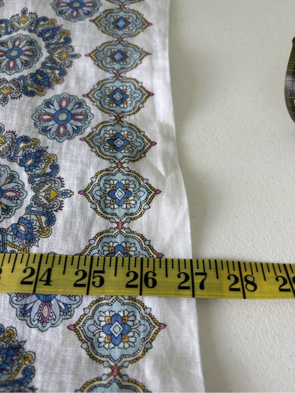 J. Jill Love Linen Size M Sleeveless Top with Blue Medallion Print Cruise Cool - Picture 11 of 11